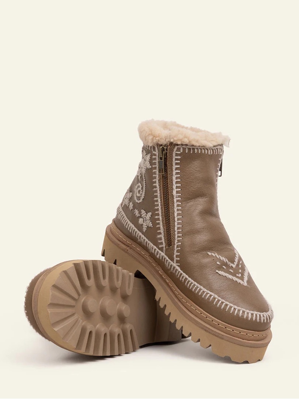 Laidback London Setsu 3.0 Paisley Boots Otter Wheat EU39 GUC